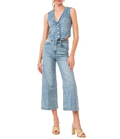 Dear John Audrey Wide Leg High Rise Cropped Jean