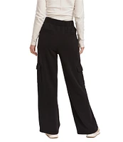 Dear John Becca Cargo Pocket High-Rise Wide-Leg Sweatpant