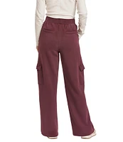 Dear John Becca Cargo Pocket High-Rise Wide-Leg Sweatpant