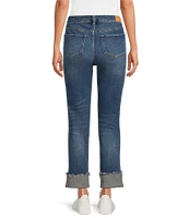 Dear John Blaire Cuffed Mid Rise Slim Straight Ankle Jeans