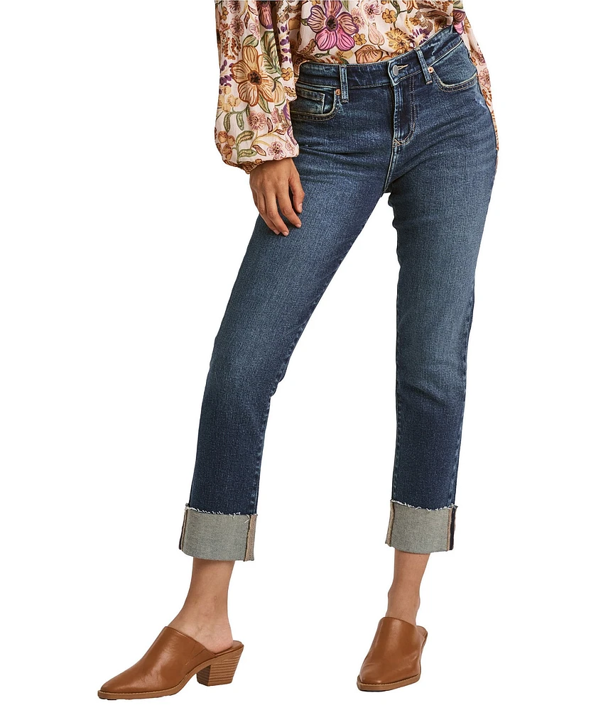 Dear John Blaire High Rise Cuffed Ankle Slim Straight Jeans