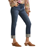 Dear John Blaire High Rise Cuffed Ankle Slim Straight Jeans