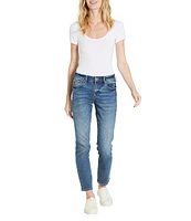 Dear John Blaire High Rise Ankle Slim Straight Jeans