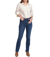 Dear John Blaire Straight Leg Slim Fit Mid Rise Jeans