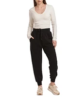 Dear John Dahlia Pocketed Pull-On Jogger