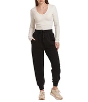 Dear John Dahlia Pocketed Pull-On Jogger