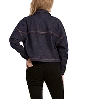 Dear John Gina Cropped Patch Pocket Denim Jacket