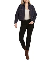 Dear John Gina Cropped Patch Pocket Denim Jacket