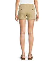 Dear John Hampton Stretch Twill Mid Rise Flat Front Shorts