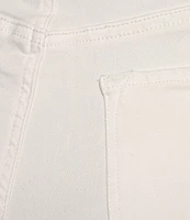 Dear John Holly Stretch Denim High Rise Double Button Wide Leg Jeans