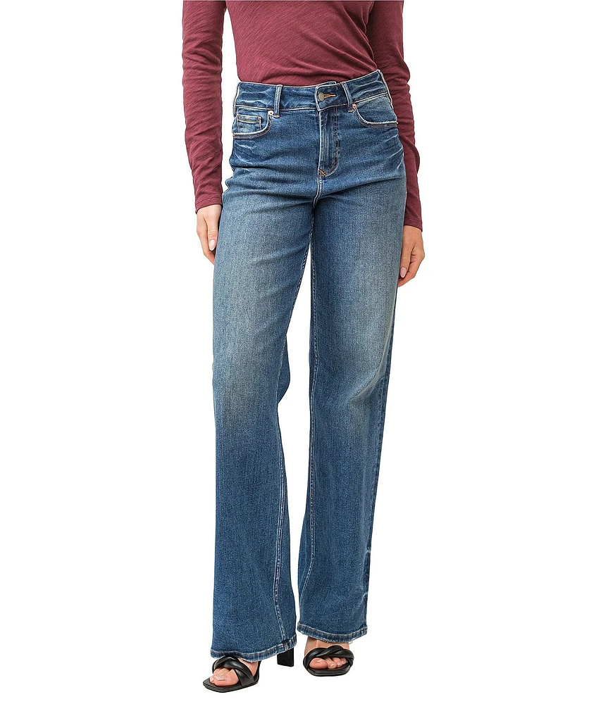 Dear John Holly Wide Leg High Rise Full Length Jeans