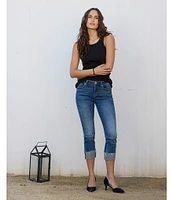 Dear John Jeanne High Rise Cropped Flare Jeans