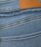 Dear John Jeanne Stretch Denim High Rise Flare Leg Cropped Jeans