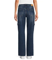 Dear John Jodi Full Length Straight Leg Forward Seam Patch Pocket Jean