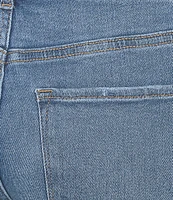 Dear John Julian Stretch Denim Panel Pin Tuck Cuffed Hem Shorts