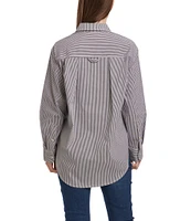 Dear John Lola Oversized Collared Long-Sleeve Button-Down Shirt