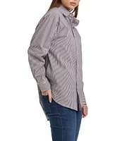 Dear John Lola Oversized Collared Long-Sleeve Button-Down Shirt