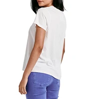 Dear John Madelyn V-Neck Short Sleeve Slim Fitting T-shirt