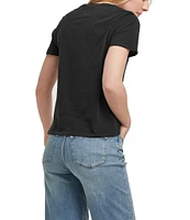 Dear John Madelyn V-Neck Short Sleeve Slim Fitting T-shirt