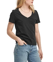 Dear John Madelyn V-Neck Short Sleeve Slim Fitting T-shirt