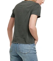 Dear John Madelyn V-Neck Short Sleeve Slim Fitting T-shirt