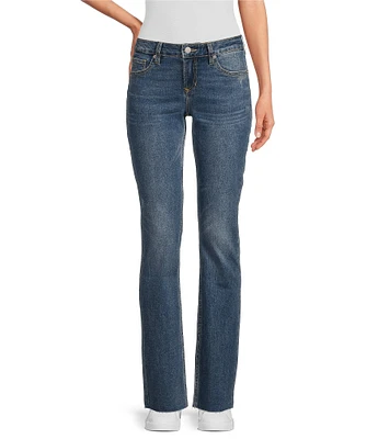 Dear John Playback Low-Mid Rise Straight Leg Cut-Off Hemline Jean