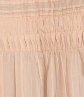 Dear John Shaya Woven Crew Neck Sleeveless Button Front Blouse