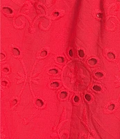 Dee Elly Eyelet Scallop Sleeveless Box Top