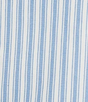 Dee Elly Sleeveless Poplin Stripe Coordinating Crop Top