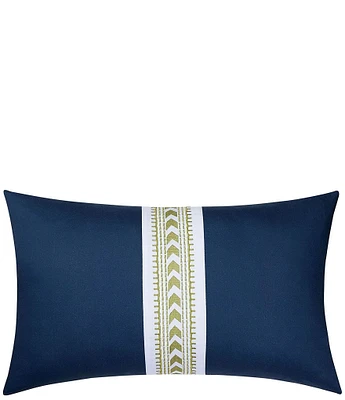 Dee Ocleppo Embroidered Chevron Decorative Breakfast Pillow