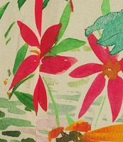Delaney Tropical Printed Linen Wrap Front Coordinating Skirt