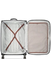 Delsey Paris Maubert 2.0 Large Checked Expandable 28#double; Spinner Suitcase