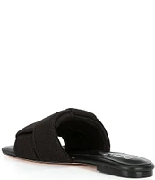 Deltan Ariel Woven Linen Flat Sandals