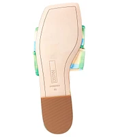 Deltan Ariel Woven Satin Flat Sandals