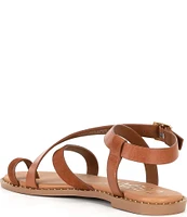 Deltan Eva Leather Toe Loop Strappy Flat Sandals