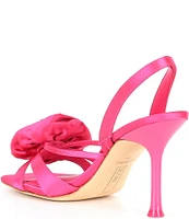 Deltan Izzie Satin Flower Detailed Dress Sandals