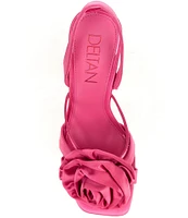 Deltan Izzie Satin Flower Detailed Dress Sandals