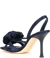 Deltan Izzie Satin Flower Detailed Dress Sandals