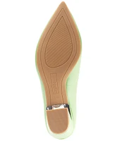 Deltan Raya Leather Block Heel Pumps