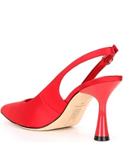 Deltan Sage Satin Slingback Pumps