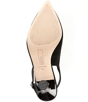 Deltan Sage Suede Slingback Pumps