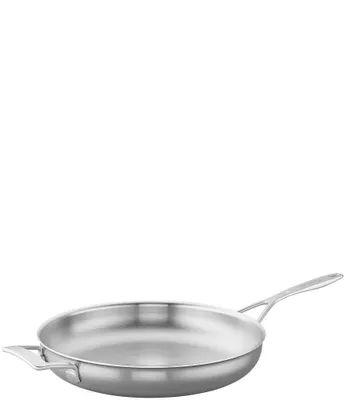 Demeyere Industry 5-Ply 12.5#double; Stainless Steel Fry Pan with Helper Handle