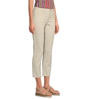 Democracy #double;Ab#double;solution® Embroidered Slim Straight Leg High Rise Cropped Jeans