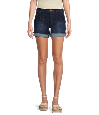Democracy #double;Ab#double;solution® High Rise Rolled Cuff Denim Shorts