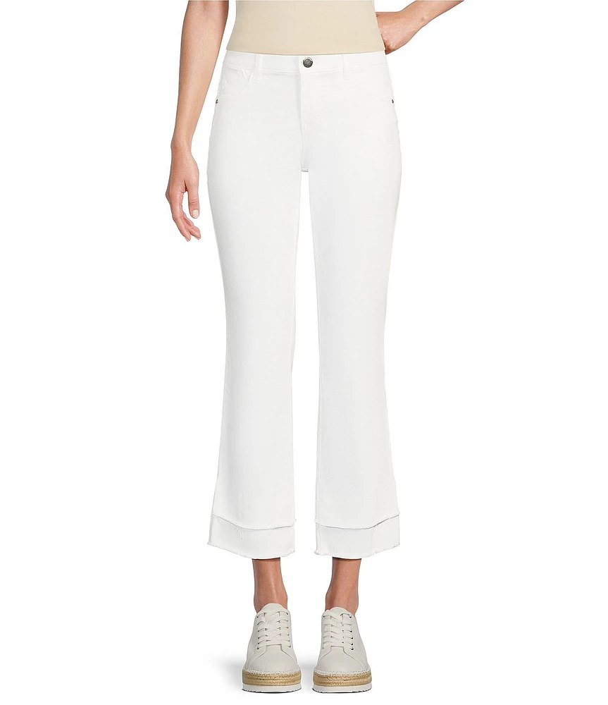 Democracy #double;Ab#double;solution® Kick Flare Double Layer Fray Hem Crop Pants