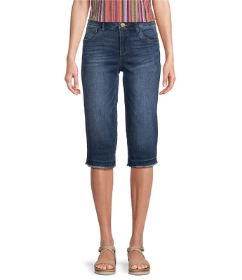 Democracy #double;Ab#double;solution® Mid Rise Fray Hem Skimmer Shorts
