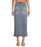 Democracy #double;Ab#double;solution Skyrise Front Slit Released Hem Stretch Denim Skirt