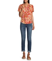 Democracy #double;Ab#double;solution® Stretch Slim Straight-Leg Ankle Cuffed Skimmer Jeans