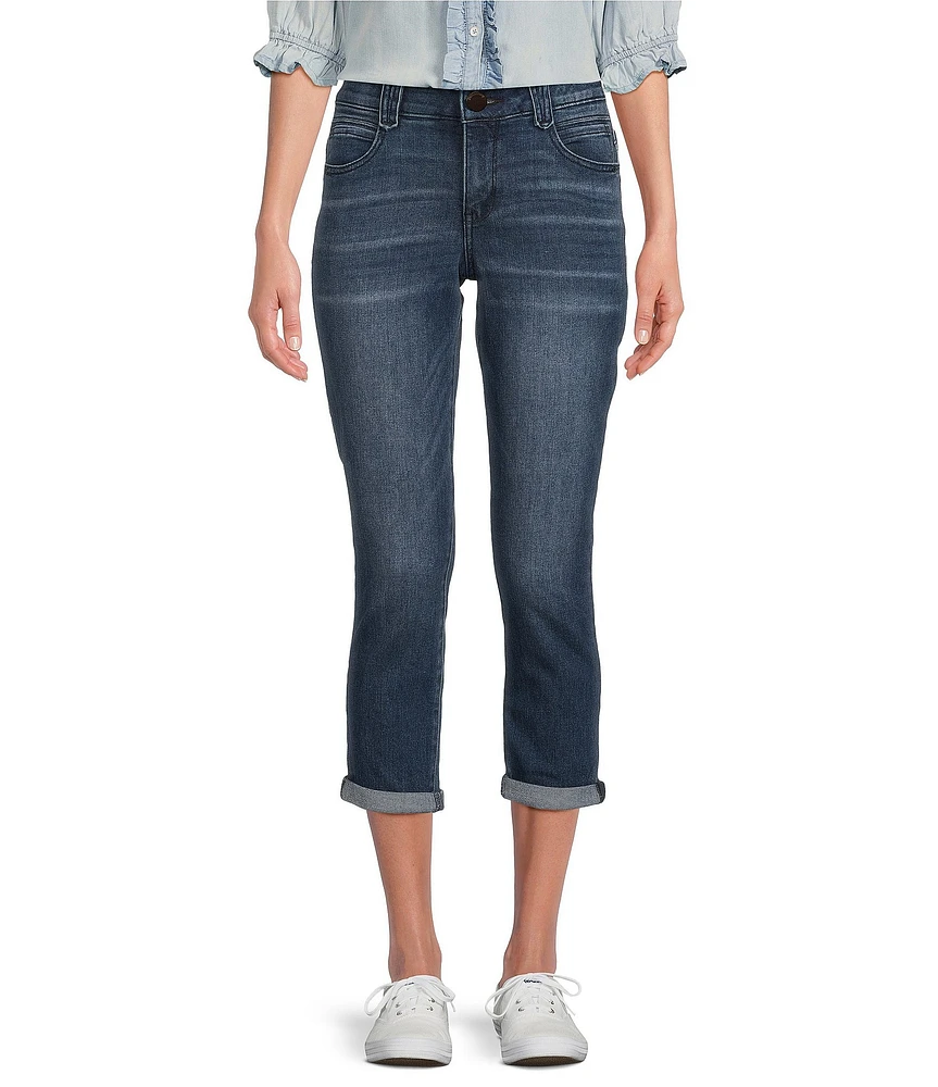 Democracy #double;Ab#double;solution Stretch Slim Straight-Leg Capri Skimmer Jeans