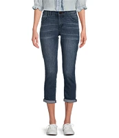 Democracy #double;Ab#double;solution Stretch Slim Straight-Leg Capri Skimmer Jeans